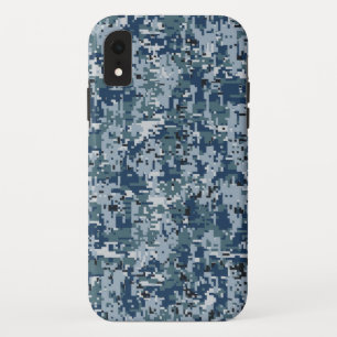 Navy Blue Digital Camouflage-ontwerp Case-Mate iPhone Case