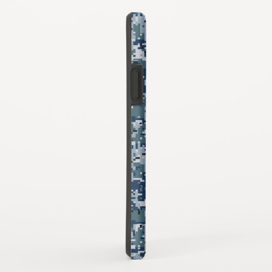 Navy Blue Digital Camouflage-ontwerp Case-Mate iPhone Case (Achterkant/rechts)