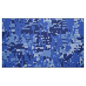 Navy Blue Digital Camouflage  Stof (Fat Quarter)