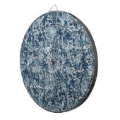 Navy Blue Digital Pixels Camouflage Decor Dartbord (Voorkant Rechts)