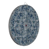 Navy Blue Digital Pixels Camouflage Decor Dartbord (Voorkant Links)