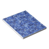 Navy Blue Digital Pixels Camouflage Texture Decor Notitieblok (Schuin)