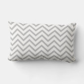 Navy Blue Dinosaur Pillow Gray Chevron Stripes Kussen (Achterkant)