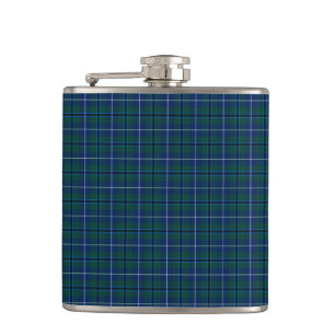 Navy Blue Douglas Clan Modern Scottish Pset Heupfles