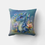 Navy Blue Dragon Boy Baby shower Gift Kussen (Achterkant)