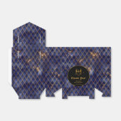 Navy Blue Dragon Schalen Gouden Verjaardag Dank u Bedankdoosjes (Uitgevouwen)