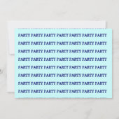 NAVY BLUE DRAGONS IN DUNGEONS ~ PARTIJINVITATIE! KAART (Achterkant)