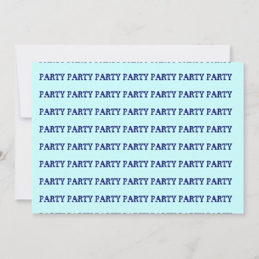 NAVY BLUE DRAGONS IN DUNGEONS ~ PARTIJINVITATIE! KAART (Achterkant)