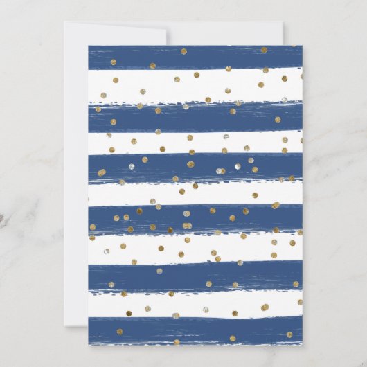 Navy Blue Dress Blonde Haired Princess Sweet 16 Kaart (Achterkant)