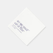 Navy Blue Dus we ontmoetten elkaar in een bar Mode Servet (Hoek)