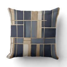 Navy Blue Dusty Blue Tan Plaid