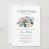 Navy Blue Een beetje pompoen is onderweg Kaart (Voorkant)