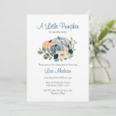 Navy Blue Een beetje pompoen is onderweg Kaart (Staand voorkant)