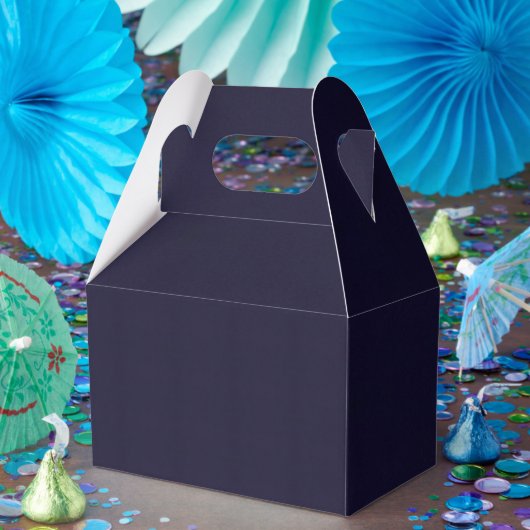  Navy Blue Eenvoudige Aantrekkelijke Gable Bedankdoosjes (Feest)