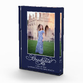 Navy Blue Elegant Afstuderen Foto Keepomwille (Rechts)