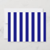 Navy Blue Elegant Big Bow Thank You Note Card Notitiekaartje (Achterkant)