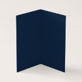 Navy Blue Elegant Plain Professional Modern Visitekaartje (Binnen)