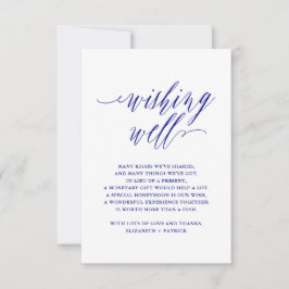 Navy Blue Elegant Script Typografie Uitnodiging