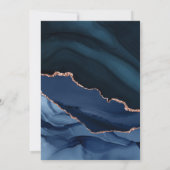 Navy Blue Elegant Surprise Adult 100th Birthday Kaart (Achterkant)