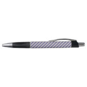 Navy blue en beige vijf strepen patroon pen (Bovenkant)