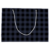 Navy Blue en Black Lumberjack Pset Large Bag Groot Cadeauzakje (Achterkant)