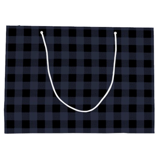 Navy Blue en Black Lumberjack Pset Large Bag Groot Cadeauzakje (Achterkant)