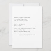 Navy Blue en Blush Pink Floral Vrijgezellenfeest Kaart (Achterkant)