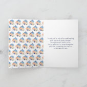 Navy Blue en Blush Pumpkins Baby shower Bedankkaart