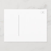 Navy Blue en Bourgogne Red Floral Save the Date Aankondigingskaart (Achterkant)