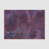 Navy Blue en Bourgondië gestreept patroon Tissuepapier (Voorkant)