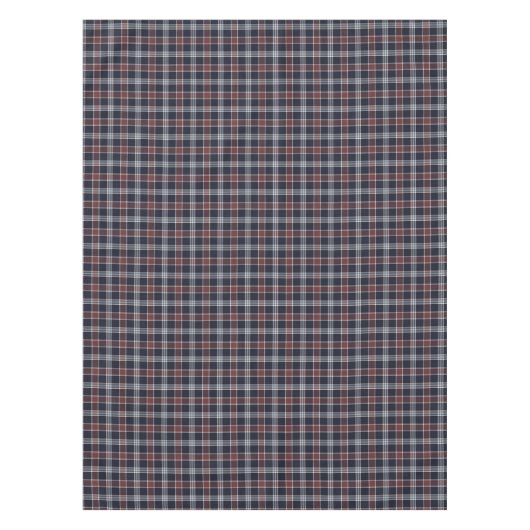 Navy Blue en Burgundy Pset Tafelkleed (Voorkant)