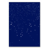 Navy Blue en Coral Flower Wedding | Kaarten plaats (Achterkant)