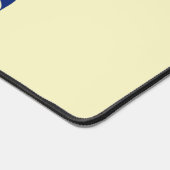 Navy Blue en Cream Armadillo gepersonaliseerd Bureaumat (Hoek)