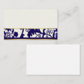 Navy Blue en Cream plaatskaarten Plaatskaartje (Voorkant / Achterkant)