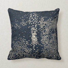 Navy Blue en Cream Shagreen Kussen