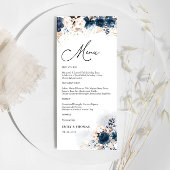 Navy Blue en Dusty Roos Vrijgezellenfeest Menu