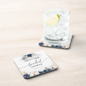 Navy Blue en Dusty Vrijgezellenfeest drankcoaster Bier Onderzetter (Rechterzijde)