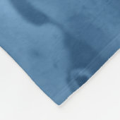 Navy Blue en Faux Gold Glitter Marble Agate Fleece Deken (Hoek)