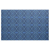 Navy Blue en Faux Gold Marble Diamonds Pattern Stof (Yard (91,4 cm))
