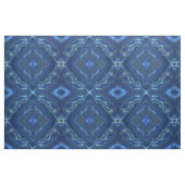 Navy Blue en Faux Gold Marble Diamonds Pattern Stof (Fat Quarter)