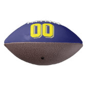 NAVY BLUE EN GEEL Football (Gedraaid 270)