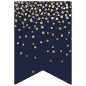 Navy Blue en Gold 50 Jubileum Vlaggetjes (Eerste vlag)