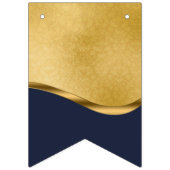 Navy Blue en Gold 50 Jubileum Vlaggetjes (Derde vlag)
