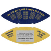 Navy Blue en Gold, alle spelnamen, foto American Football (Panelen)
