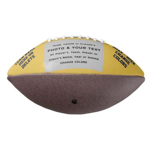 Navy Blue en Gold, alle spelnamen, foto American Football (Gedraaid 270)