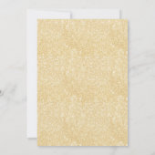 Navy Blue en Gold Boho Floral Baby shower Kaart (Achterkant)