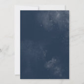 Navy Blue en Gold bruiloft uitnodiging (Achterkant)