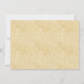 Navy Blue en Gold Elegant Boho Floral Baby shower Kaart (Achterkant)