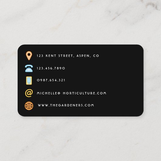 Navy Blue en Gold Geode Agate Stone QR Code Visitekaartje (Achterkant)