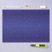 Navy Blue en Gold Glitter Stars Kerstmis Tissuepapier (Craft)
